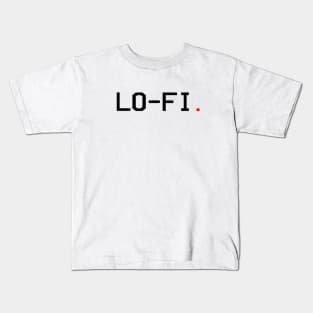 Lo-Fi logo black Kids T-Shirt